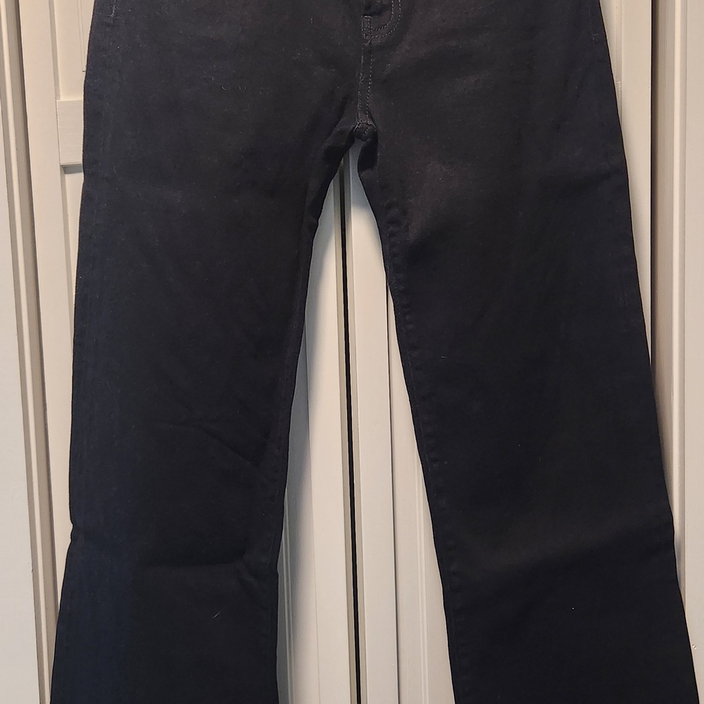 Hudson Jeans Black High-Rise Straight Jeans